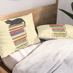 Hidden cat 31 reading books  Pillow Sham Gallery Image 2