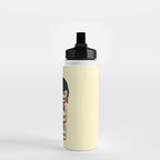 Hidden cat 31 reading books  Water Bottle Gallery Image 2