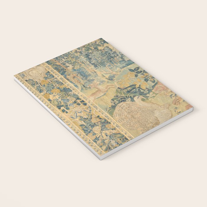 Antique 17th Century Gamepark French Aubusson Tapestry Notebook Gallery Image 3