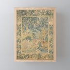 Antique 17th Century Gamepark French Aubusson Tapestry Mini Art Print Gallery Image 1