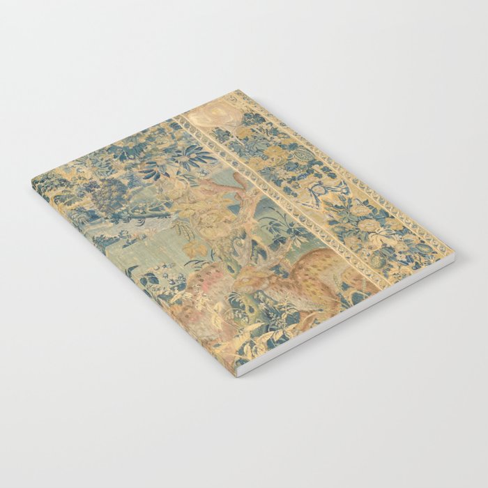 Antique 17th Century Gamepark French Aubusson Tapestry Notebook Gallery Image 2