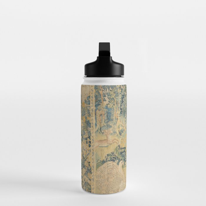 Antique 17th Century Gamepark French Aubusson Tapestry Water Bottle Gallery Image 3