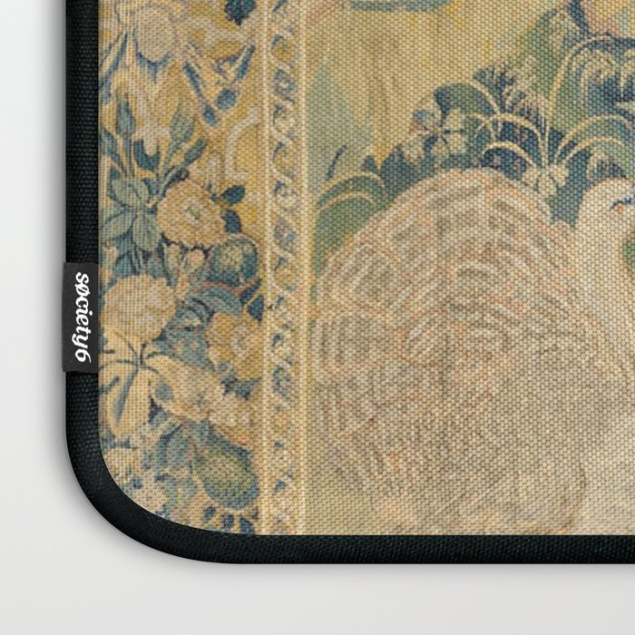 Antique 17th Century Gamepark French Aubusson Tapestry Laptop Sleeve Gallery Image 3