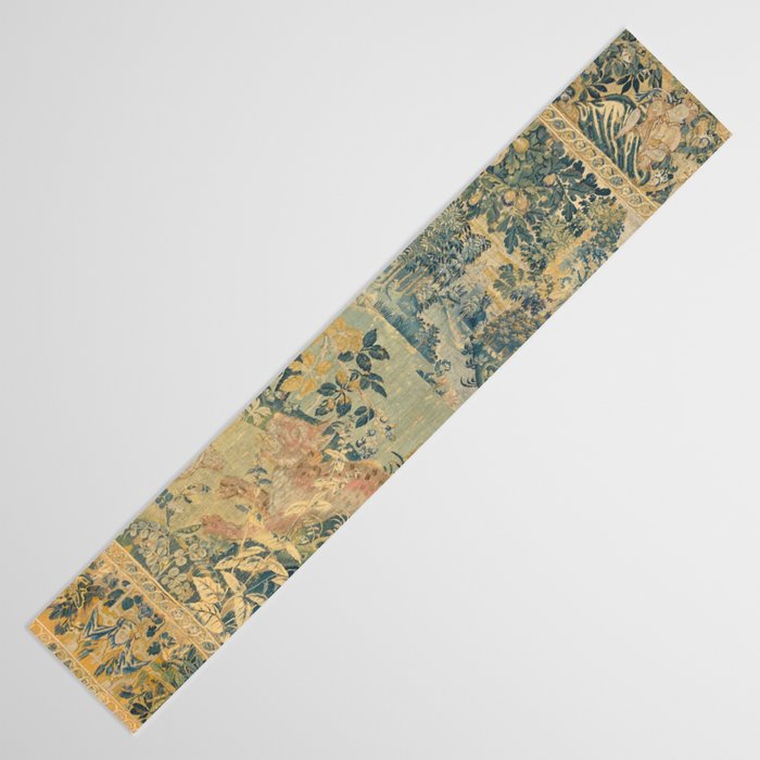 Antique 17th Century Gamepark French Aubusson Tapestry Table Runner Gallery Image 3