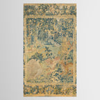 Antique 17th Century Gamepark French Aubusson Tapestry Tablecloth Gallery Image 2