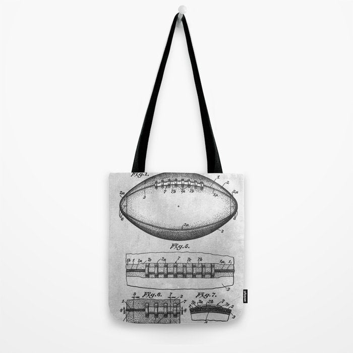 1938 Football Tote Bag Gallery Image 2