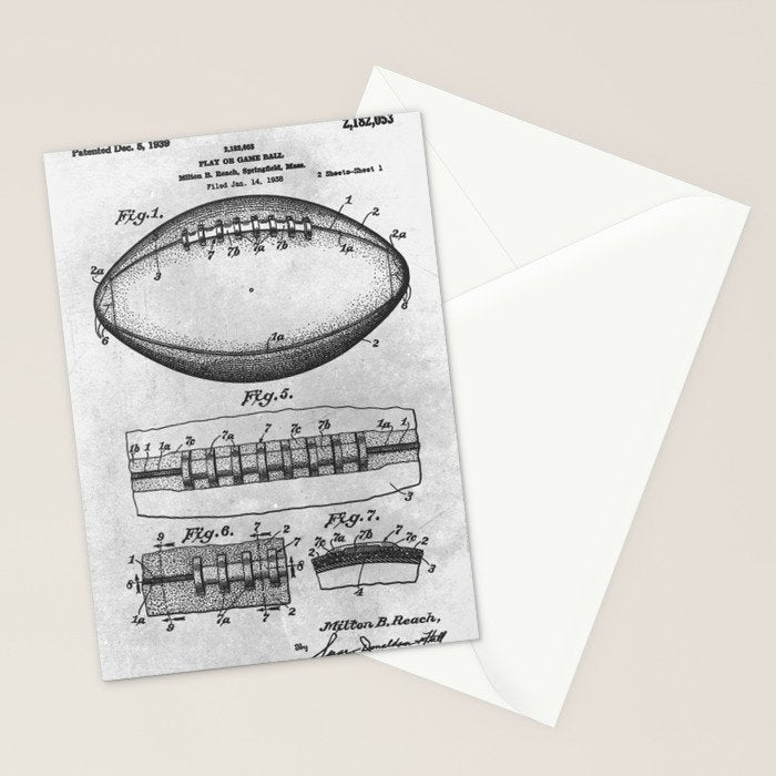 1938 Football Stationery Card Gallery Image 2