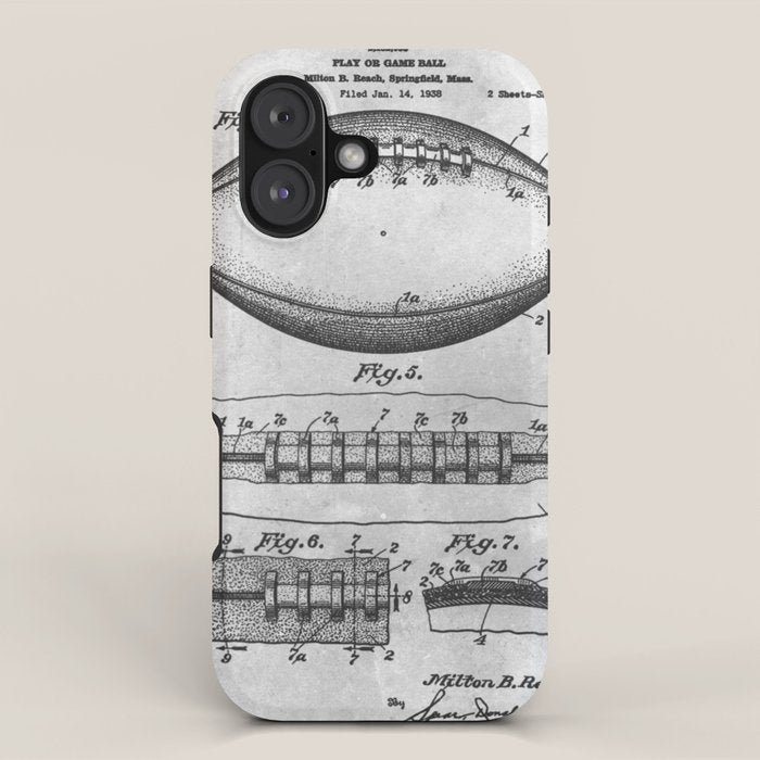 1938 Football iPhone Case Gallery Image 1