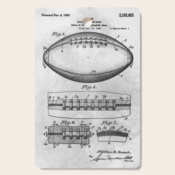 1938 Football Cutting Board Gallery Image 1