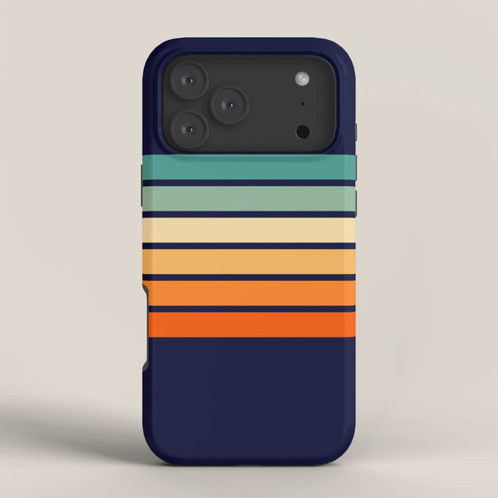Marynda - Classic Colorful 70s Vintage Style Retro Summer Stripes iPhone Case Gallery Image 4