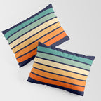 Marynda - Classic Colorful 70s Vintage Style Retro Summer Stripes Pillow Sham Gallery Image 3
