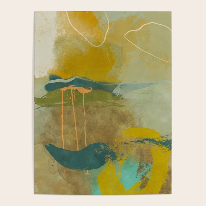 summer green abstract art Poster Gallery Image 4