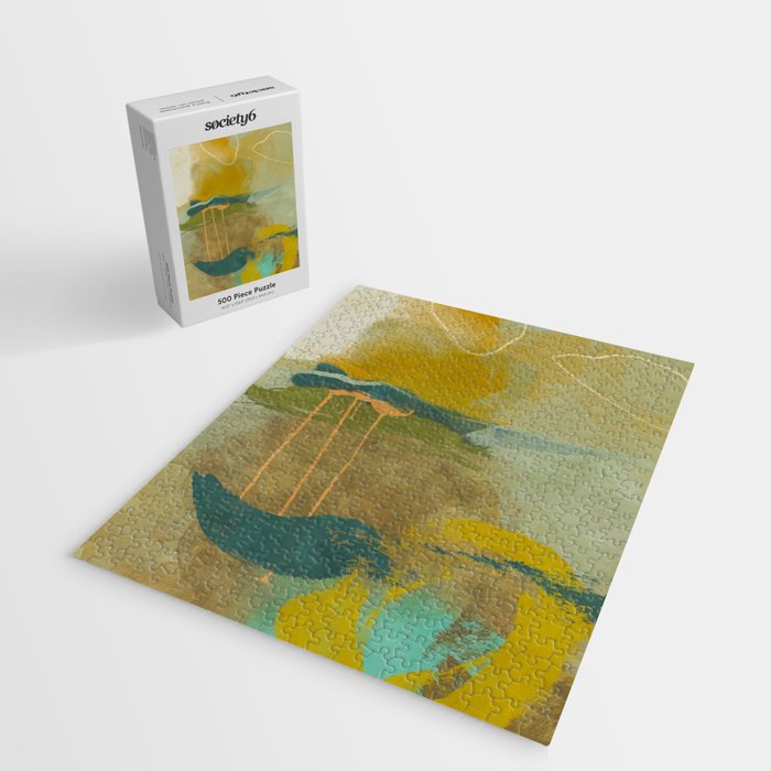 summer green abstract art Jigsaw Puzzle Gallery Image 2
