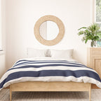 Nautical Navy Blue and White Stripes Duvet Cover Gallery Image 3