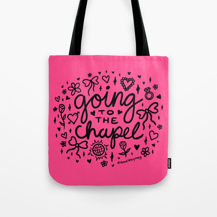 Going to the Chapel in Black Tote Bag Gallery Image 1