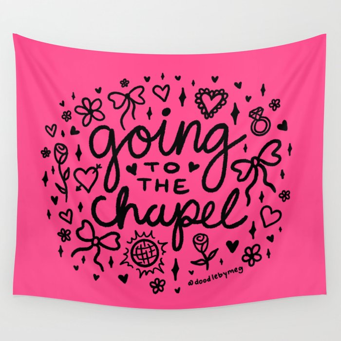 Going to the Chapel in Black Wall Tapestry Gallery Image 4