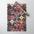 Amethyst Trail Patchwork Wrapping Paper Gallery Image 1