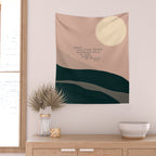 "Today I Will Find Peace Running Wild In The Chaos Of Things." Wall Tapestry Gallery Image 2