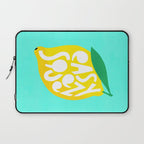 Big Fruit Lemon 'Easy Squeezy' Typographic pun  Laptop Sleeve Gallery Image 1