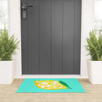 Big Fruit Lemon 'Easy Squeezy' Typographic pun  Welcome Mat Gallery Image 3