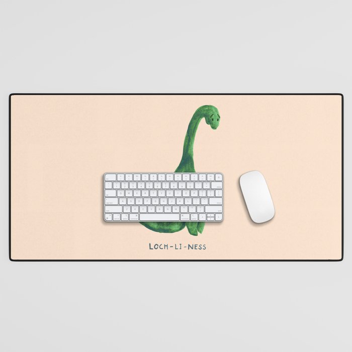 Lonely loch ness monster (loch-li-ness) Desk Mat Gallery Image 1