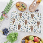 Highland Cow, Highland Cows with Flowers, Flower Crown, Floral Print, Watercolor Cutting Board Gallery Image 2