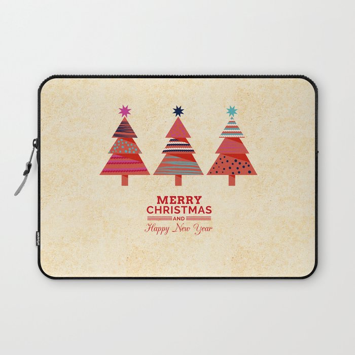Three Christmas Trees Laptop Sleeve Gallery Image 1