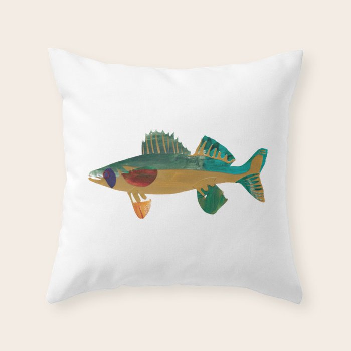 Walleye Throw Pillow Gallery Image 1