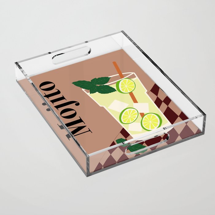 Mojito Cocktail Acrylic Tray Gallery Image 1