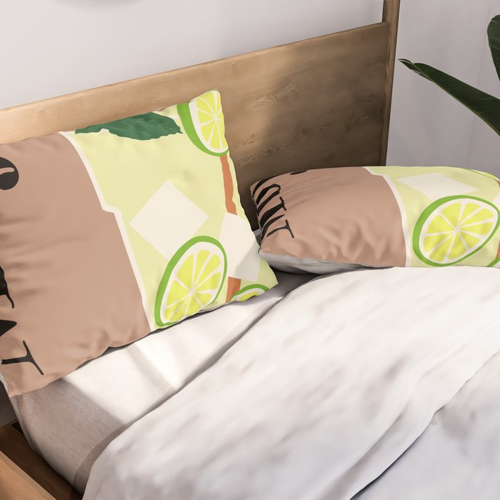 Mojito Cocktail Pillow Sham Gallery Image 2