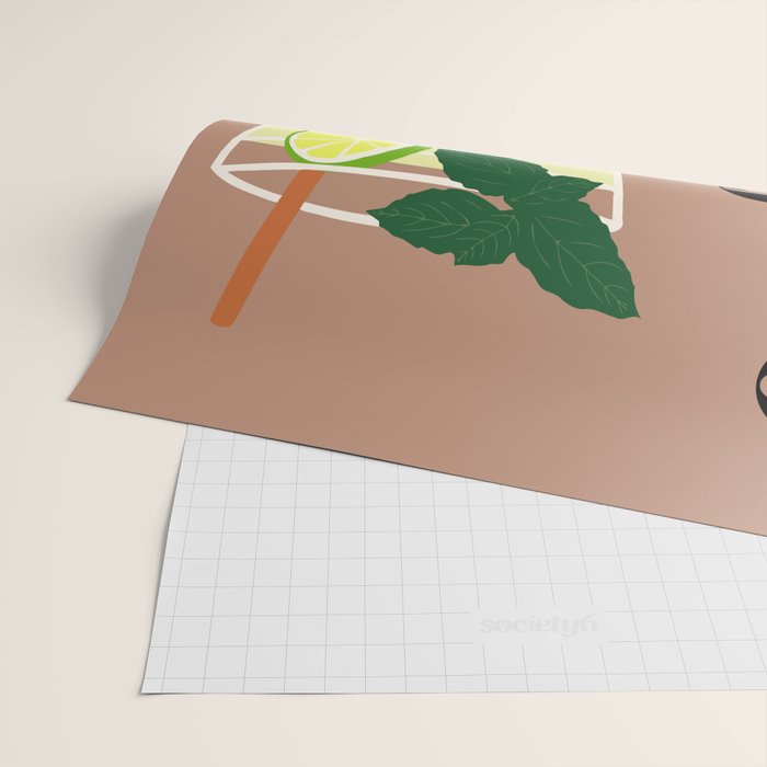 Mojito Cocktail Wrapping Paper Gallery Image 2