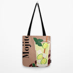 Mojito Cocktail Tote Bag Gallery Image 2