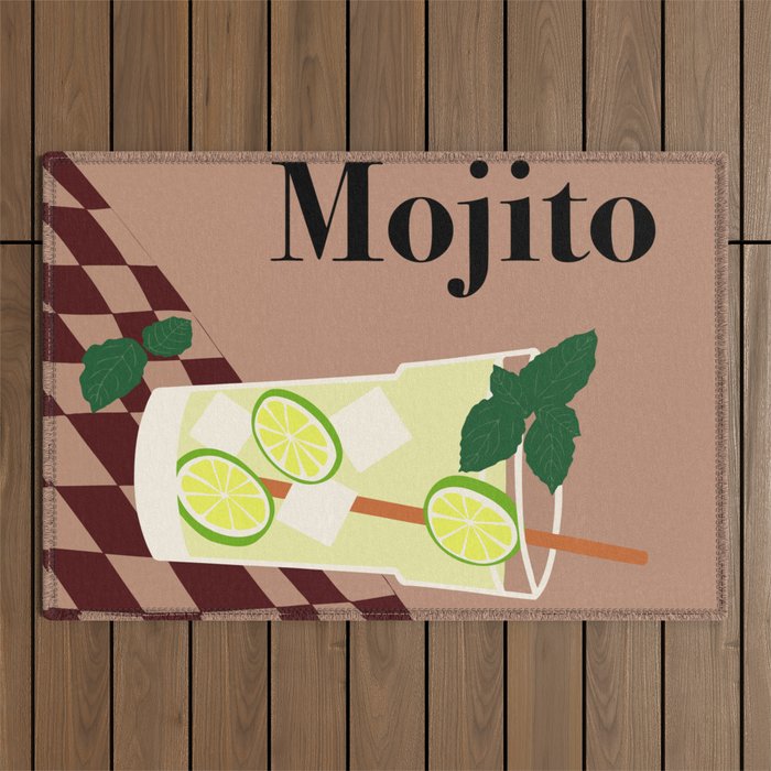Mojito Cocktail Outdoor Rug Gallery Image 1