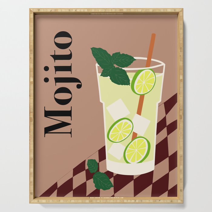 Mojito Cocktail Serving Tray Gallery Image 1