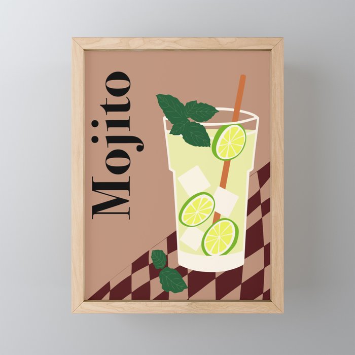 Mojito Cocktail Mini Art Print Gallery Image 1