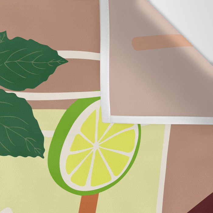 Mojito Cocktail Wall Tapestry Gallery Image 3
