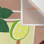 Mojito Cocktail Wall Tapestry Gallery Image 3