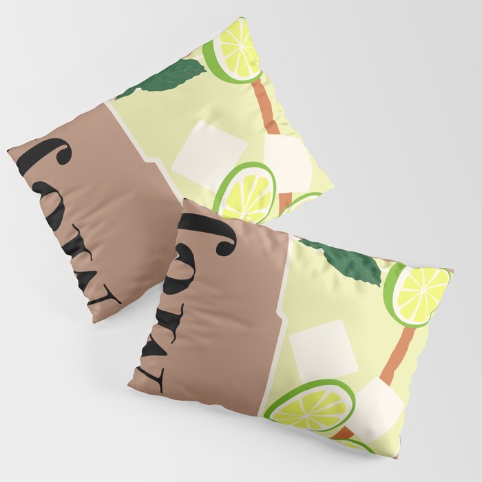 Mojito Cocktail Pillow Sham Gallery Image 3