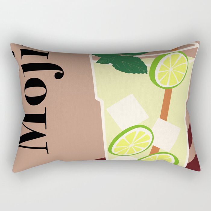 Mojito Cocktail Rectangular Pillow Gallery Image 1