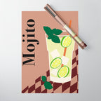 Mojito Cocktail Wrapping Paper Gallery Image 1