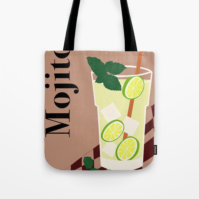 Mojito Cocktail Tote Bag Gallery Image 1