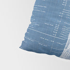 Apollo 11 Saturn V Blueprint in High Resolution (light blue) Pillow Sham Gallery Image 4