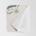 All About Balance Lines (olive) Throw Blanket Gallery Image 3