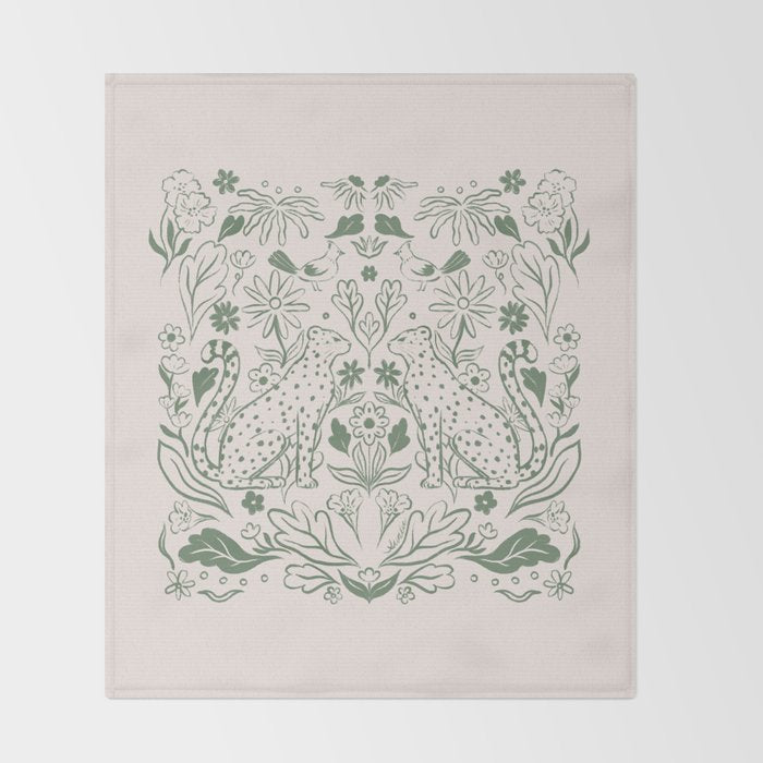 All About Balance Lines (olive) Throw Blanket Gallery Image 2