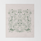 All About Balance Lines (olive) Throw Blanket Gallery Image 2