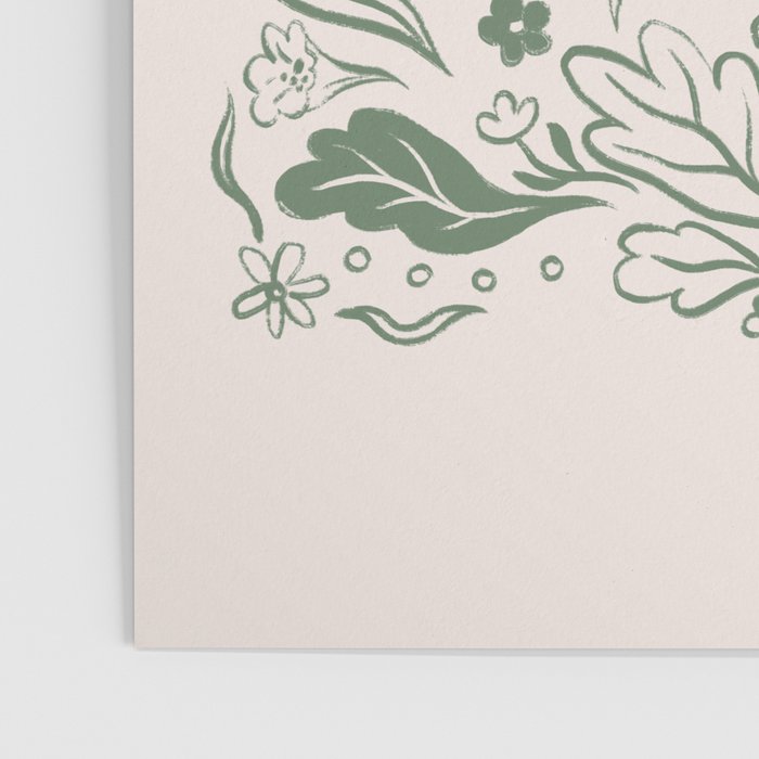 All About Balance Lines (olive) Poster Gallery Image 3