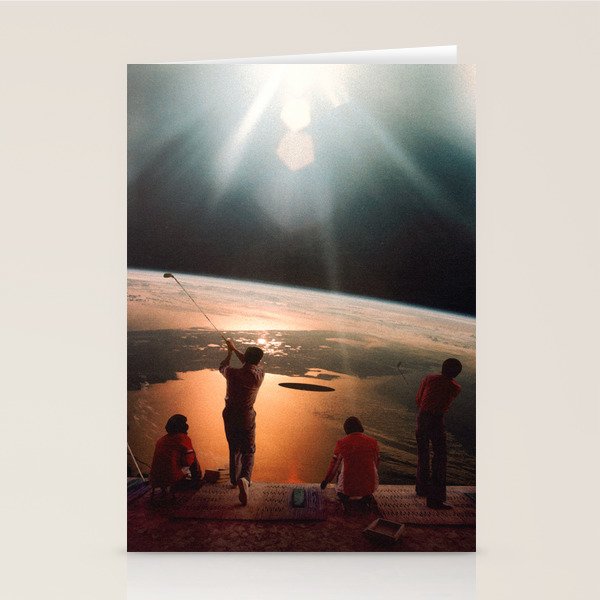 Golfers In Space Stationery Card Gallery Image 2