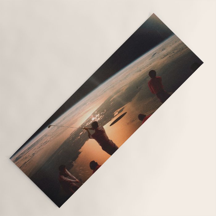 Golfers In Space Yoga Mat Gallery Image 1