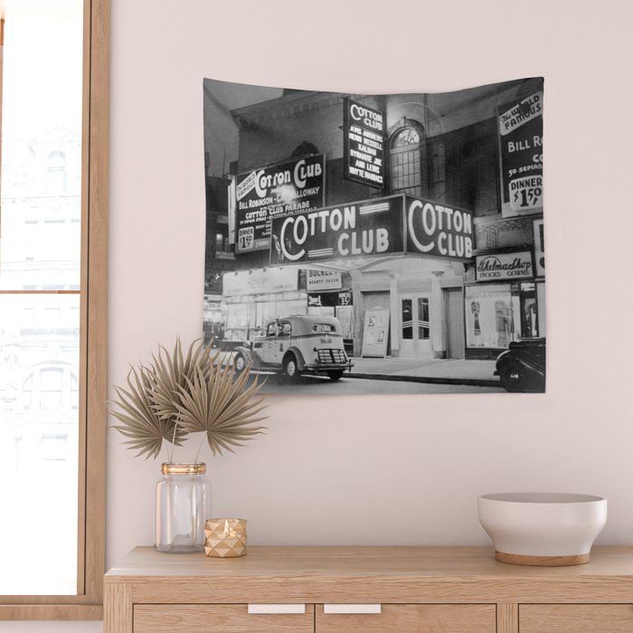 African American Harlem Renaissance Cotton Club Jazz Age Photograph Wall Tapestry Gallery Image 2