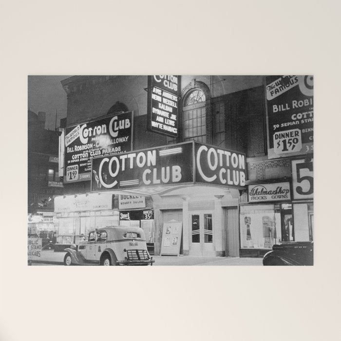 African American Harlem Renaissance Cotton Club Jazz Age Photograph Welcome Mat Gallery Image 1